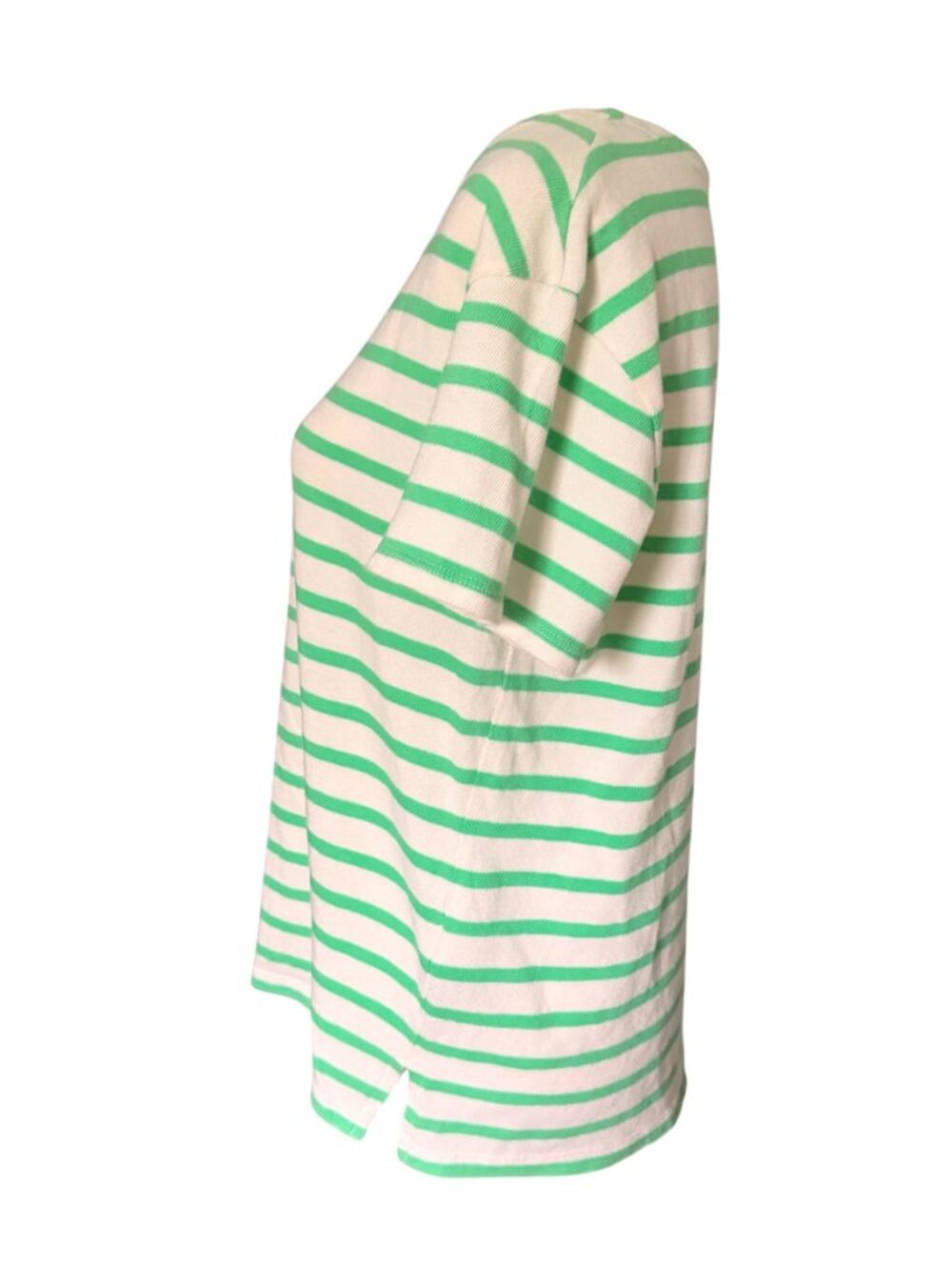 Old Navy Green and White Tee Medium - Picture 3 of 3